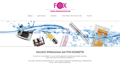 Desktop Screenshot of fox-kosmetik.de