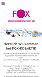 Mobile Screenshot of fox-kosmetik.de