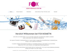 Tablet Screenshot of fox-kosmetik.de